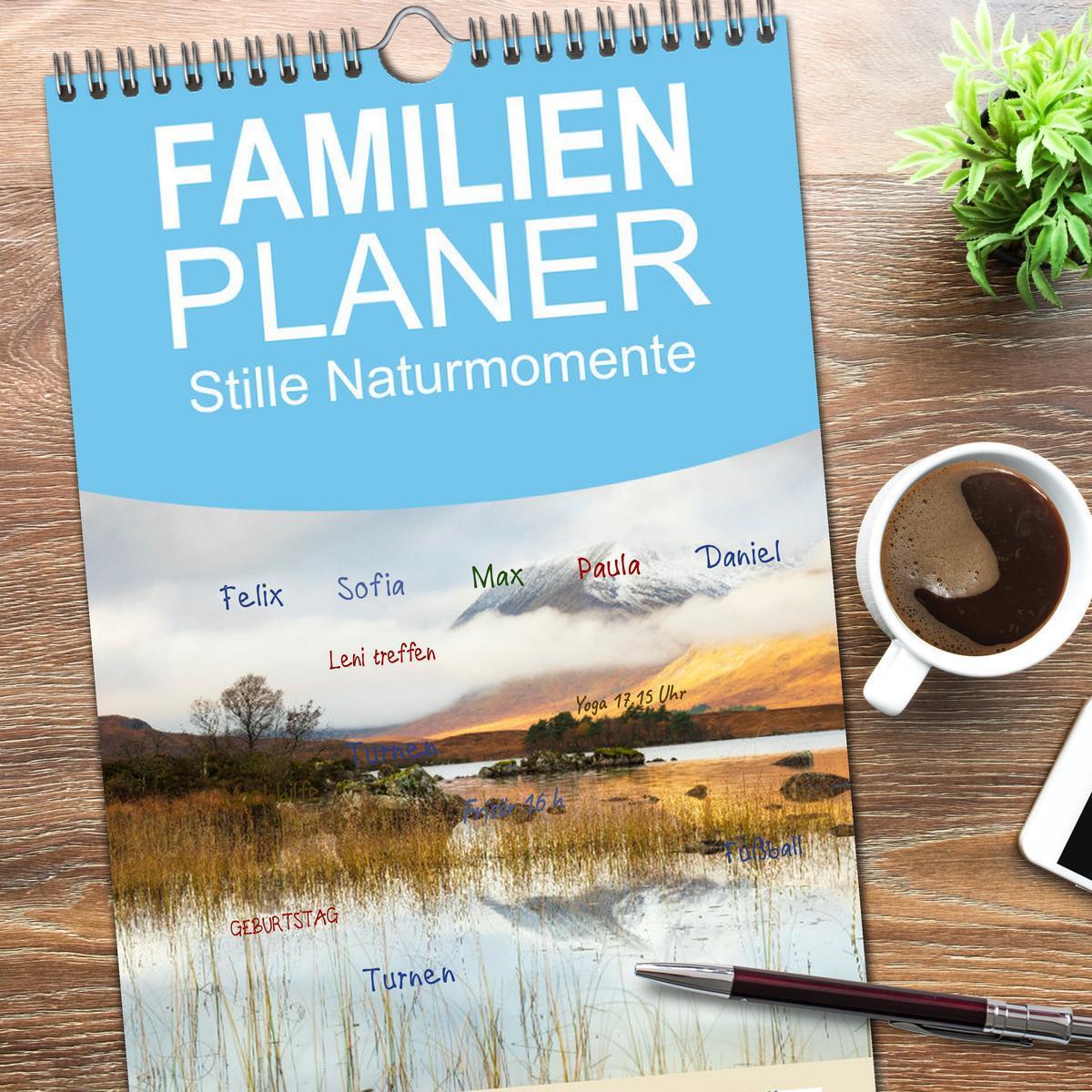 Bild: 9783457096987 | Familienplaner 2025 - Stille Naturmomente mit 5 Spalten...