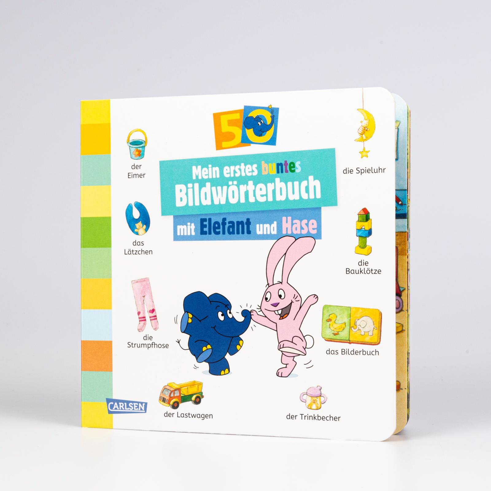 Bild: 9783551254467 | Mein erstes buntes Bildwörterbuch mit Elefant und Hase | Ulla Bartl