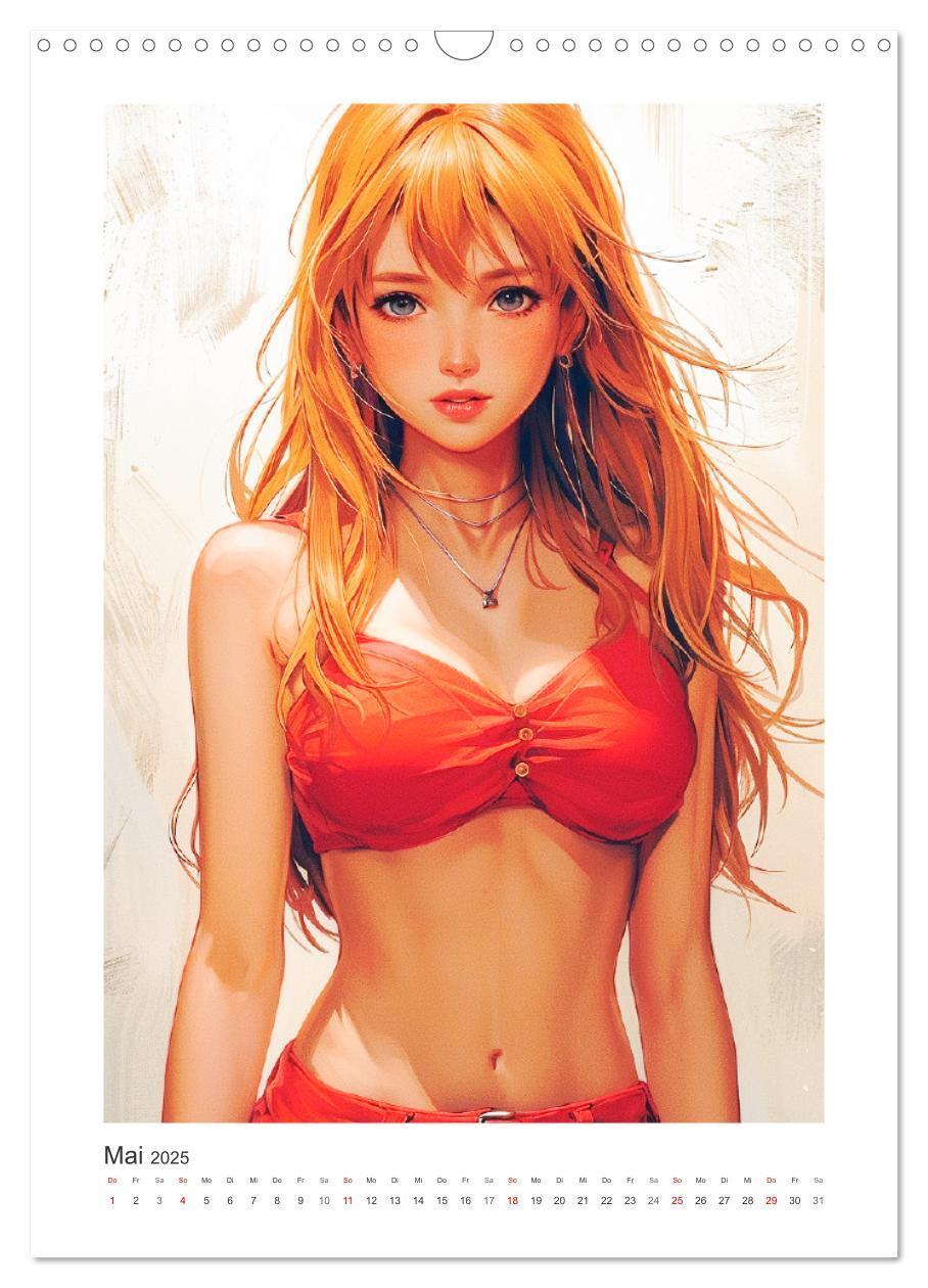 Bild: 9783383810824 | Manga-Girls. Coole Comics mit Ausstrahlungskraft (Wandkalender 2025...