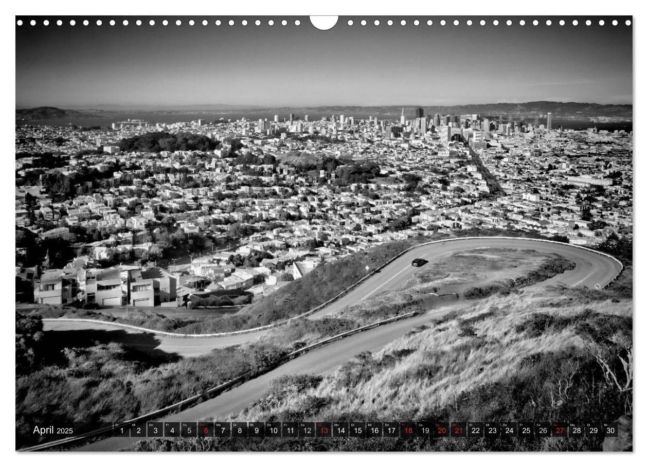 Bild: 9783435580965 | SAN FRANCISCO Monochrome Ansichten (Wandkalender 2025 DIN A3 quer),...