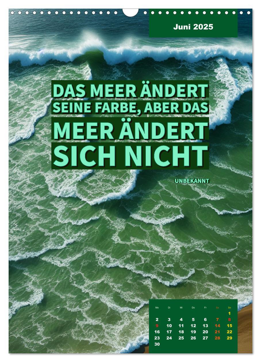 Bild: 9783435882007 | Verrückt nach MEER - Wellen - Strand - Zitate (Wandkalender 2025...