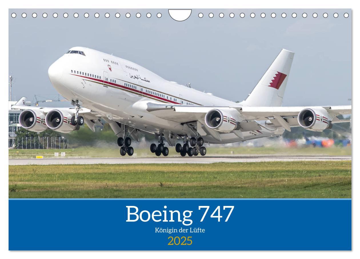 Cover: 9783435013272 | Boeing 747 Kalender (Wandkalender 2025 DIN A4 quer), CALVENDO...