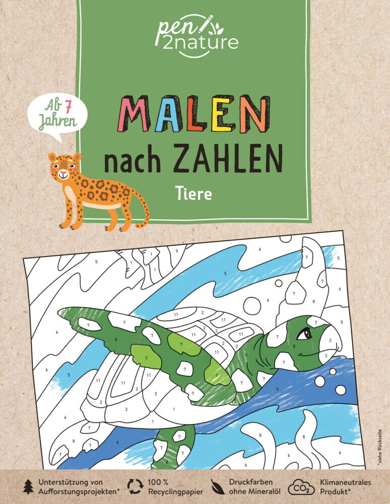 Cover: 9783987640285 | Malen nach Zahlen Tiere. Für Kinder ab 7 Jahren | pen2nature | Buch