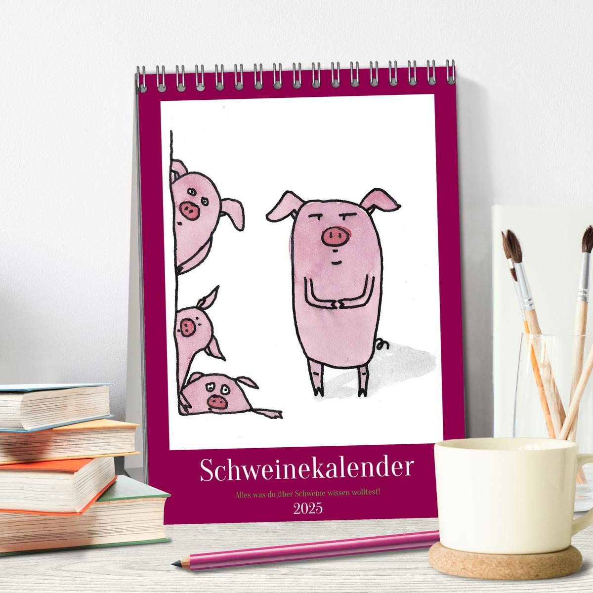 Bild: 9783435877201 | Schweinekalender - Alles was du über Schweine wissen wolltest!...