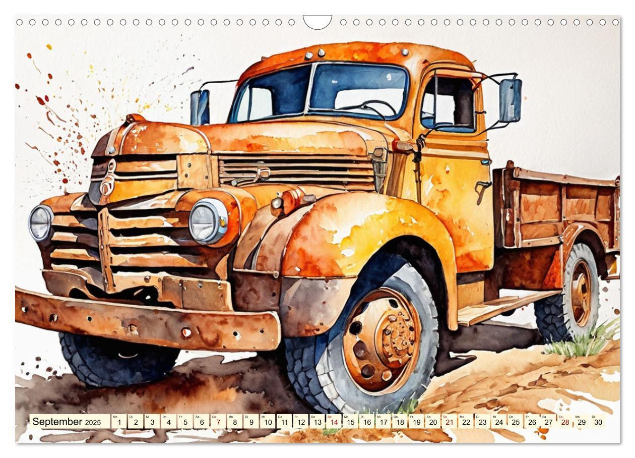 Bild: 9783457151211 | Nostalgische Trucks (Wandkalender 2025 DIN A3 quer), CALVENDO...