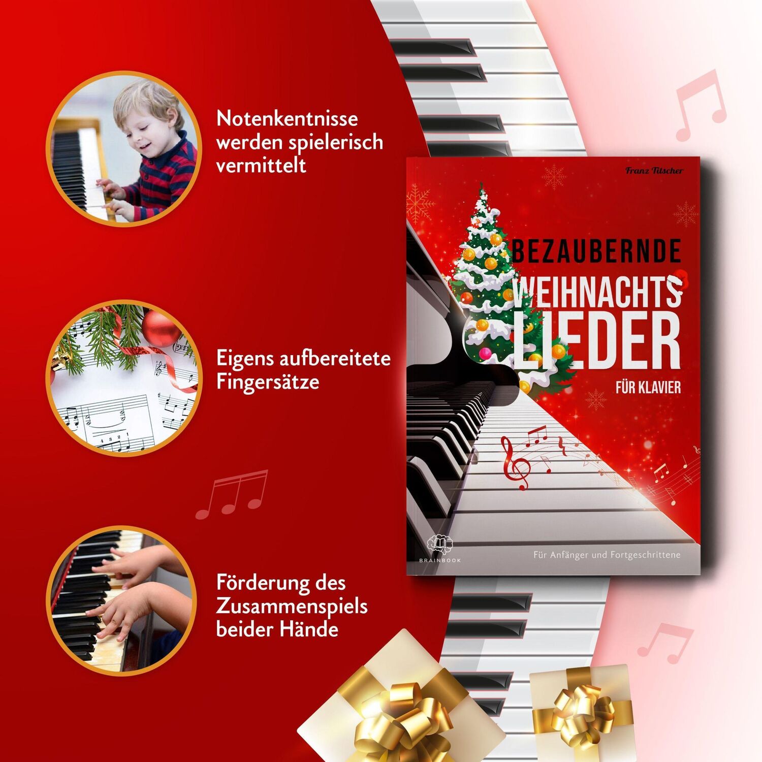 Bild: 9783968901091 | Bezaubernde Weihnachtslieder für Klavier | Franz Titscher | Broschüre