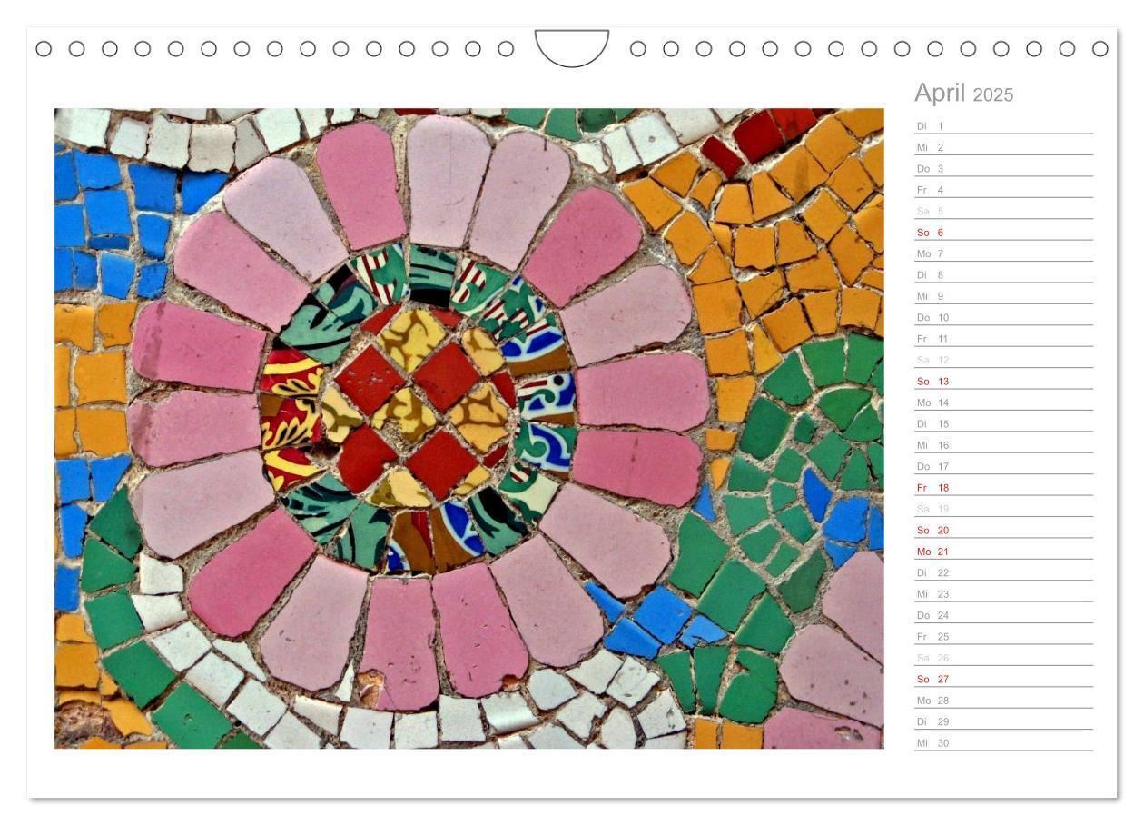 Bild: 9783435507290 | Kacheln und Mosaiken in Barcelona (Wandkalender 2025 DIN A4 quer),...