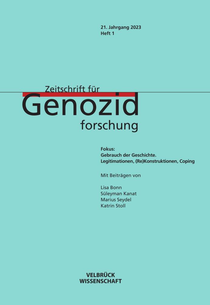 Cover: 9783958323292 | Zeitschrift für Genozidforschung 21. Jahrgang 2023, Heft 1 | Buch