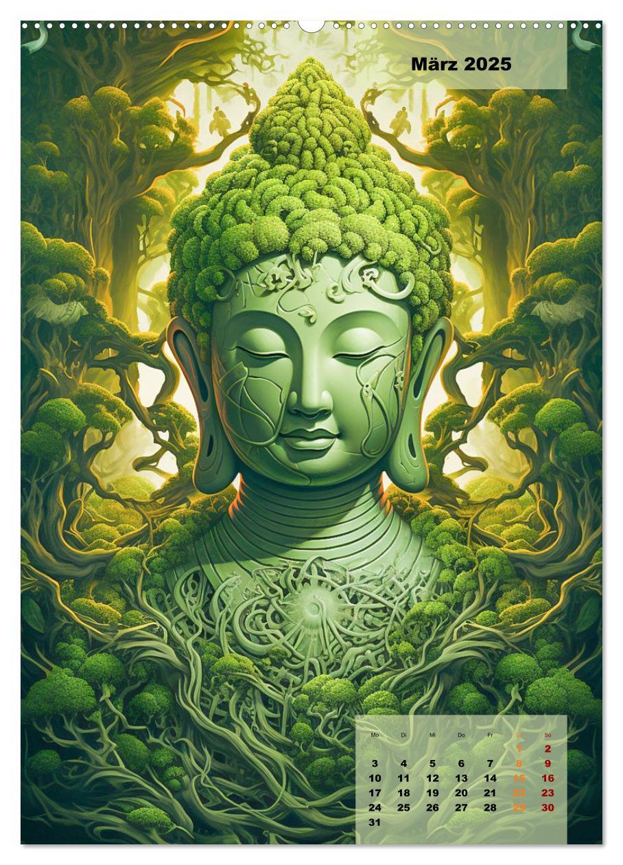 Bild: 9783435857616 | Jade Buddha - Finde die innere Mitte (Wandkalender 2025 DIN A2...