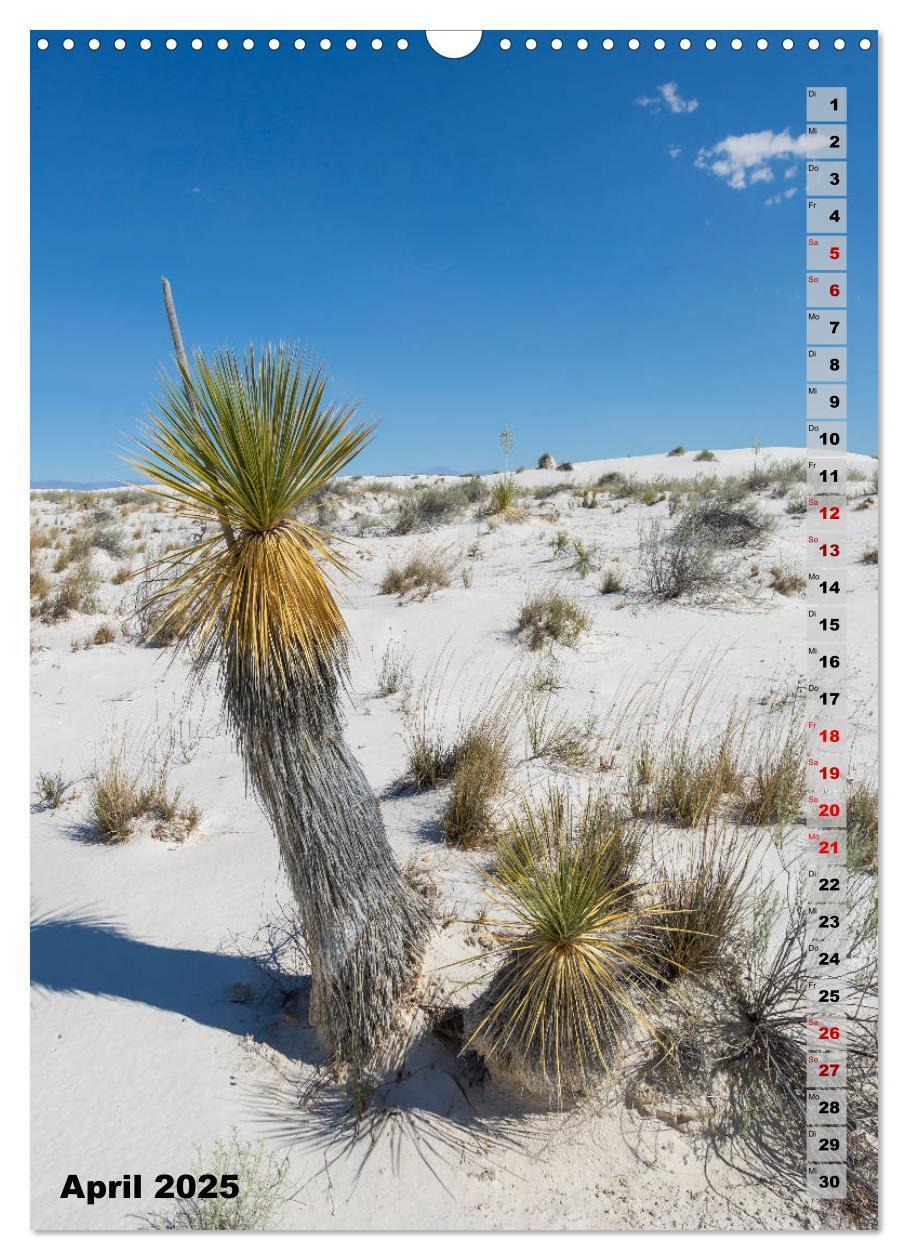 Bild: 9783435962471 | WHITE SANDS NATIONAL MONUMENT Wüstenimpressionen (Wandkalender 2025...