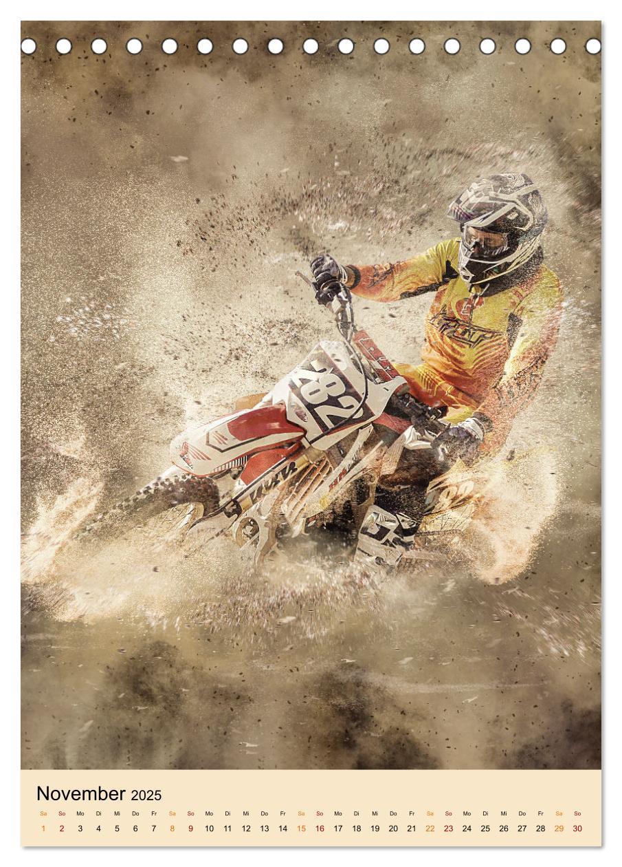 Bild: 9783435890385 | Motocross - Sport der Extreme (Tischkalender 2025 DIN A5 hoch),...