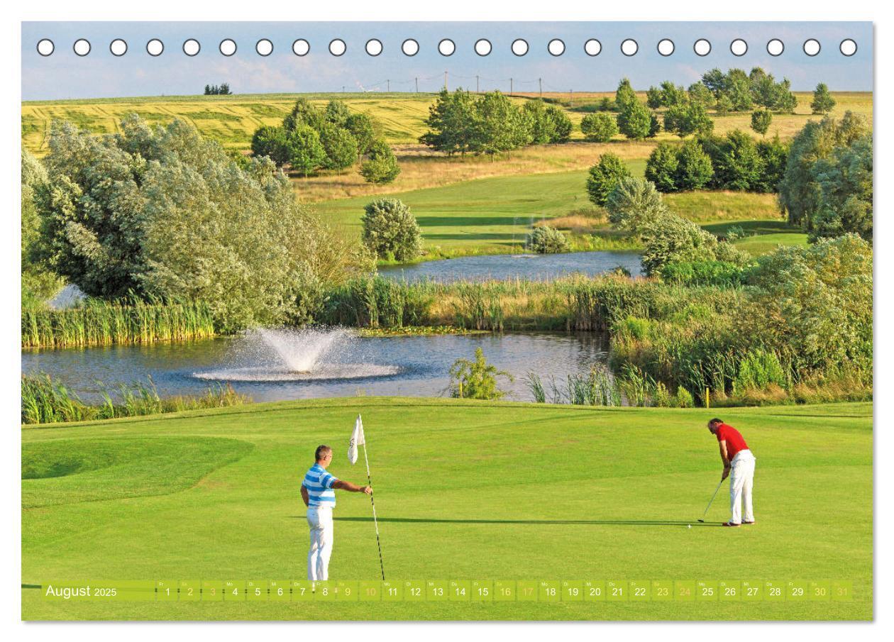 Bild: 9783383875557 | Einladung zum Golf (Tischkalender 2025 DIN A5 quer), CALVENDO...