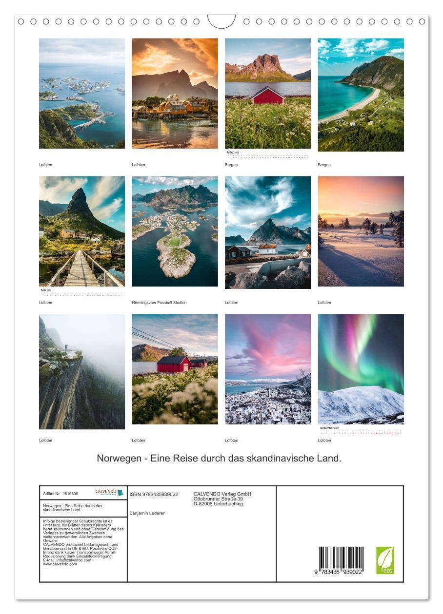 Bild: 9783435939022 | Norwegen - Eine Reise durch das skandinavische Land. (Wandkalender...