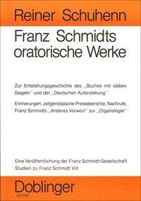 Cover: 9783900695132 | Franz Schmidts oratorische Werke | Studien zu F. Schmidt Vlll | Buch