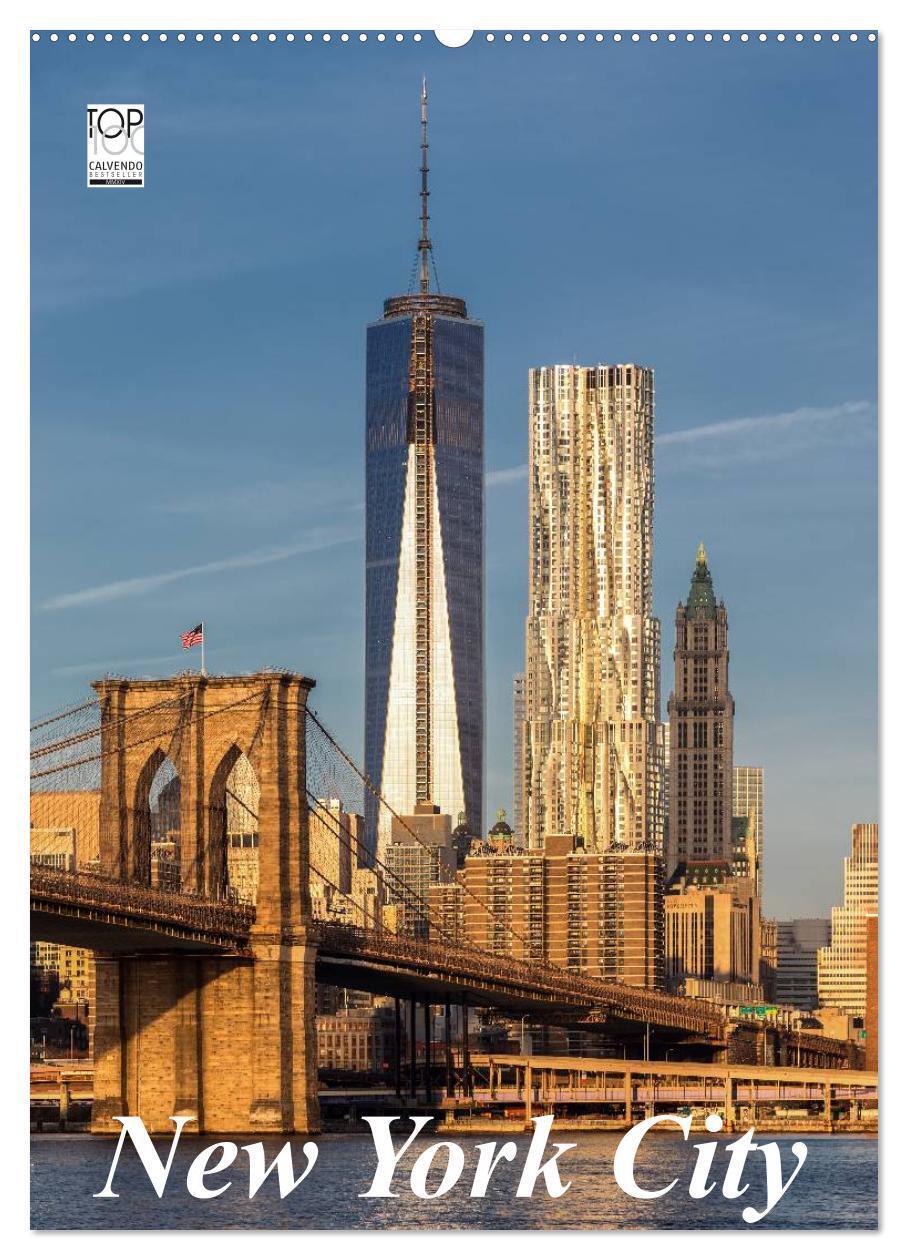 Cover: 9783457065945 | New York City (Wandkalender 2025 DIN A2 hoch), CALVENDO Monatskalender