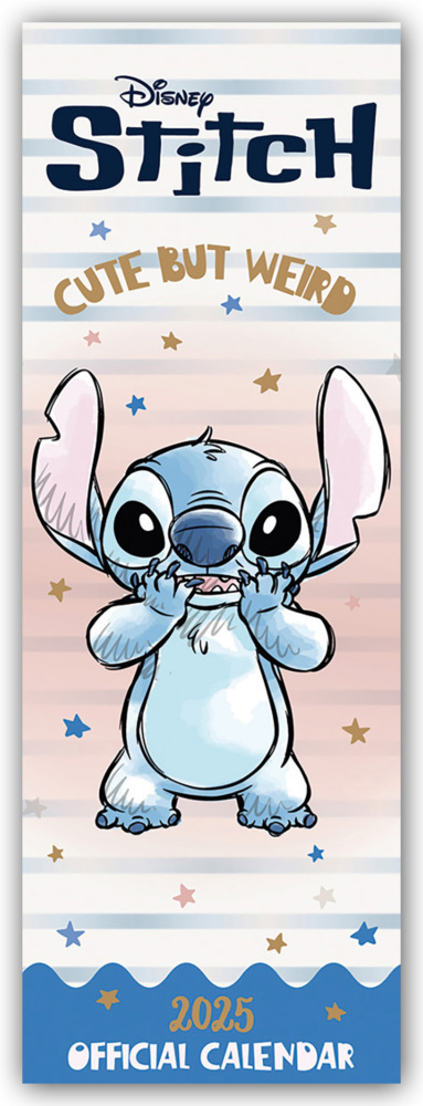 Cover: 9781835271483 | Disney Lilo und Stitch 2025 - Slimline-Kalender | Danilo | Kalender