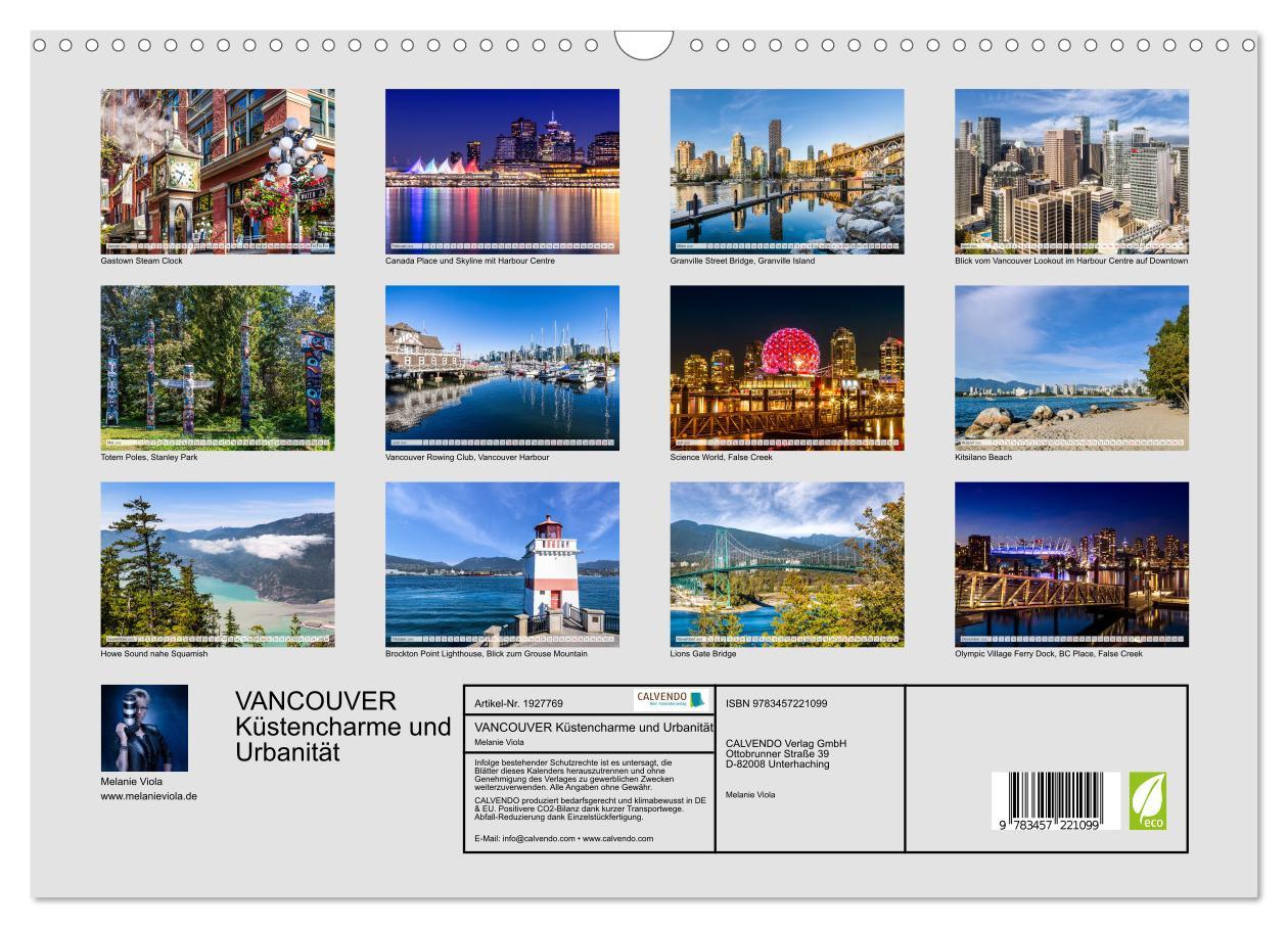 Bild: 9783457221099 | VANCOUVER Küstencharme und Urbanität (Wandkalender 2025 DIN A3...