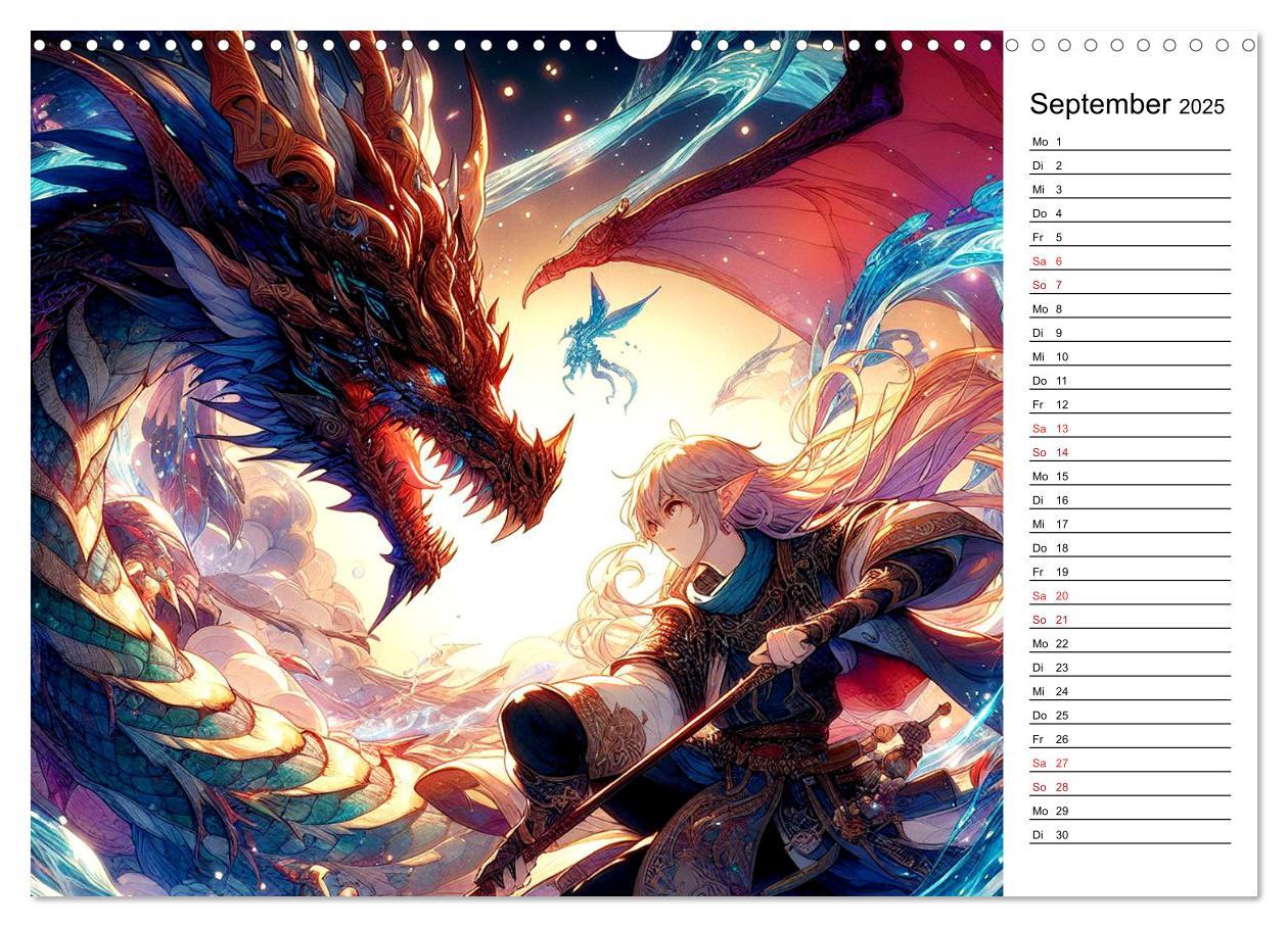 Bild: 9783435515912 | Bezaubernde Manga Elfen (Wandkalender 2025 DIN A3 quer), CALVENDO...