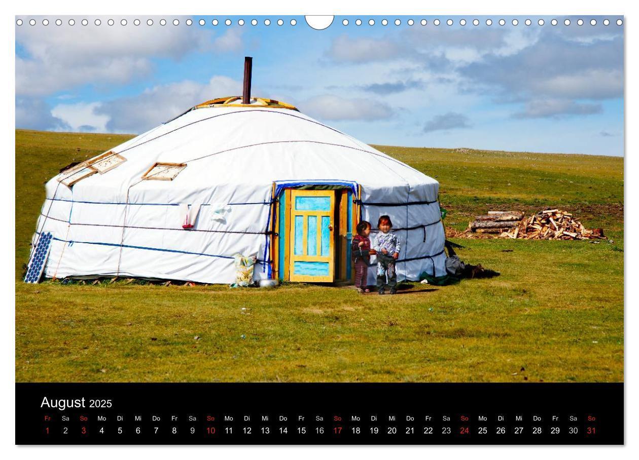 Bild: 9783435718610 | Einsame Mongolei (Wandkalender 2025 DIN A3 quer), CALVENDO...