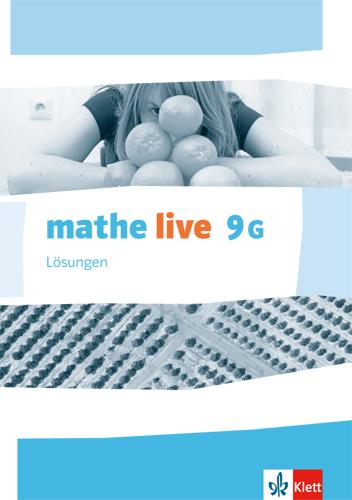 Cover: 9783127205527 | mathe live. Lösungen 9 (G-Kurs). Ausgabe N, W und S ab 2014 | Böer