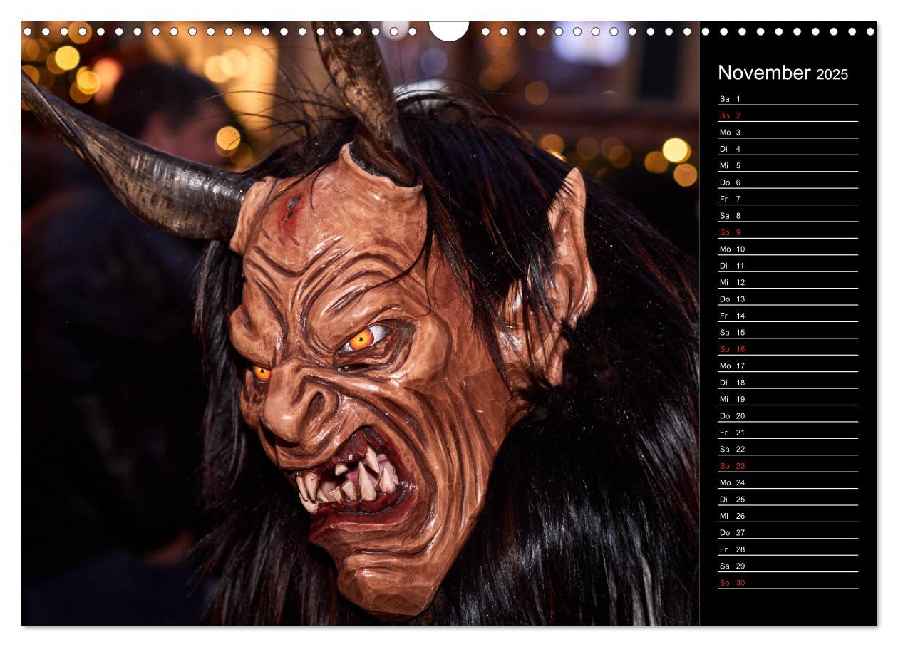 Bild: 9783435174959 | Krampus Kalender 2025 (Wandkalender 2025 DIN A3 quer), CALVENDO...