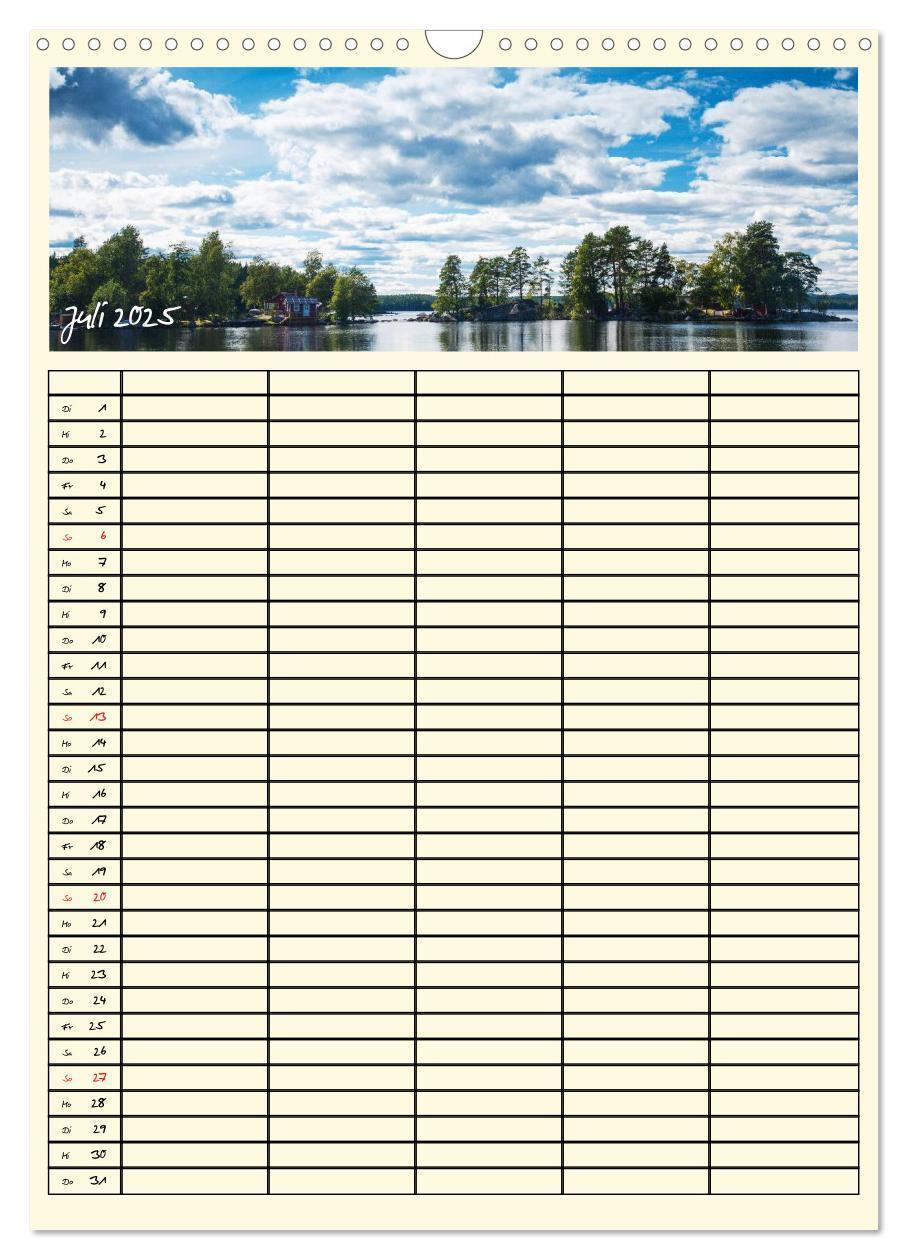 Bild: 9783457038826 | Urlaubsparadiese - Familienplaner (Wandkalender 2025 DIN A3 hoch),...