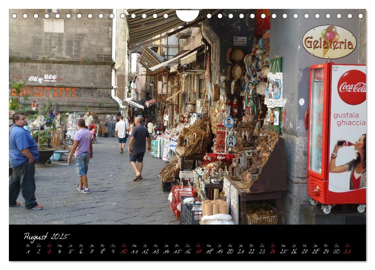 Bild: 9783435842629 | Neapel sehen und sterben (Wandkalender 2025 DIN A4 quer), CALVENDO...