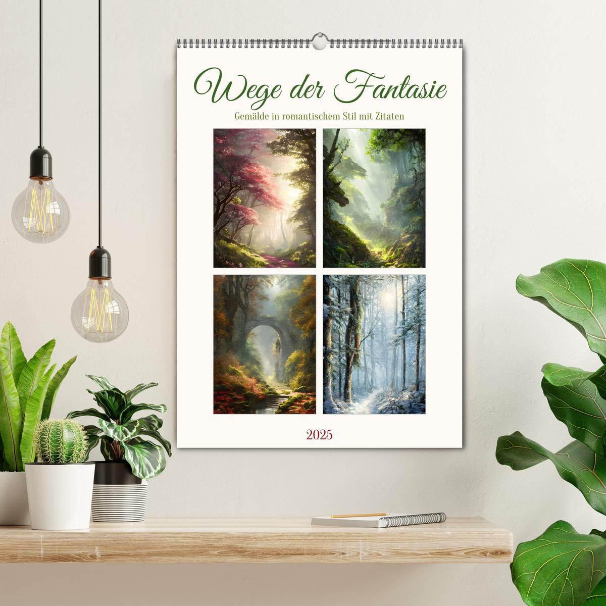 Bild: 9783435877331 | Wege der Fantasie (Wandkalender 2025 DIN A2 hoch), CALVENDO...