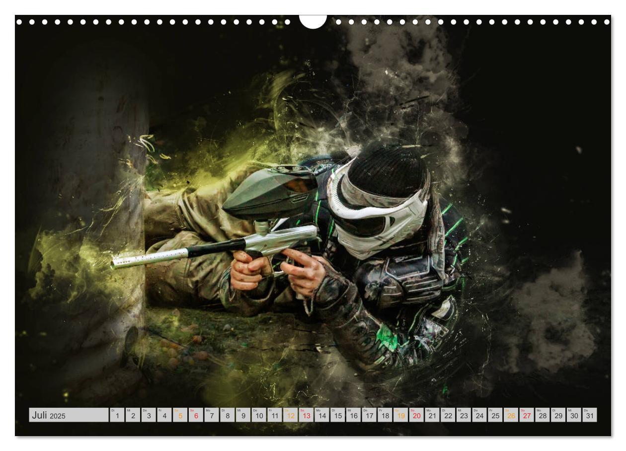 Bild: 9783435387434 | Paintball - extrem cool (Wandkalender 2025 DIN A3 quer), CALVENDO...