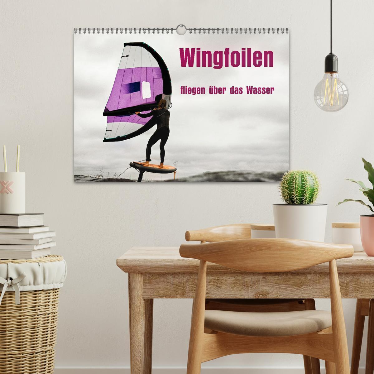 Bild: 9783457209646 | Wingfoilen - fliegen über das Wasser (Wandkalender 2025 DIN A3...