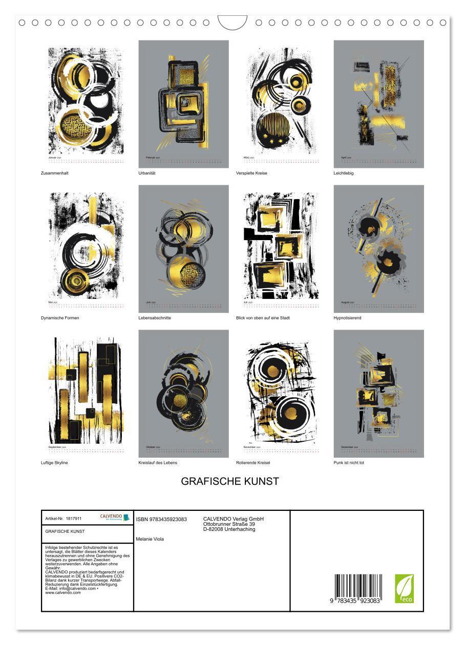 Bild: 9783435923083 | GRAFISCHE KUNST (Wandkalender 2025 DIN A3 hoch), CALVENDO...