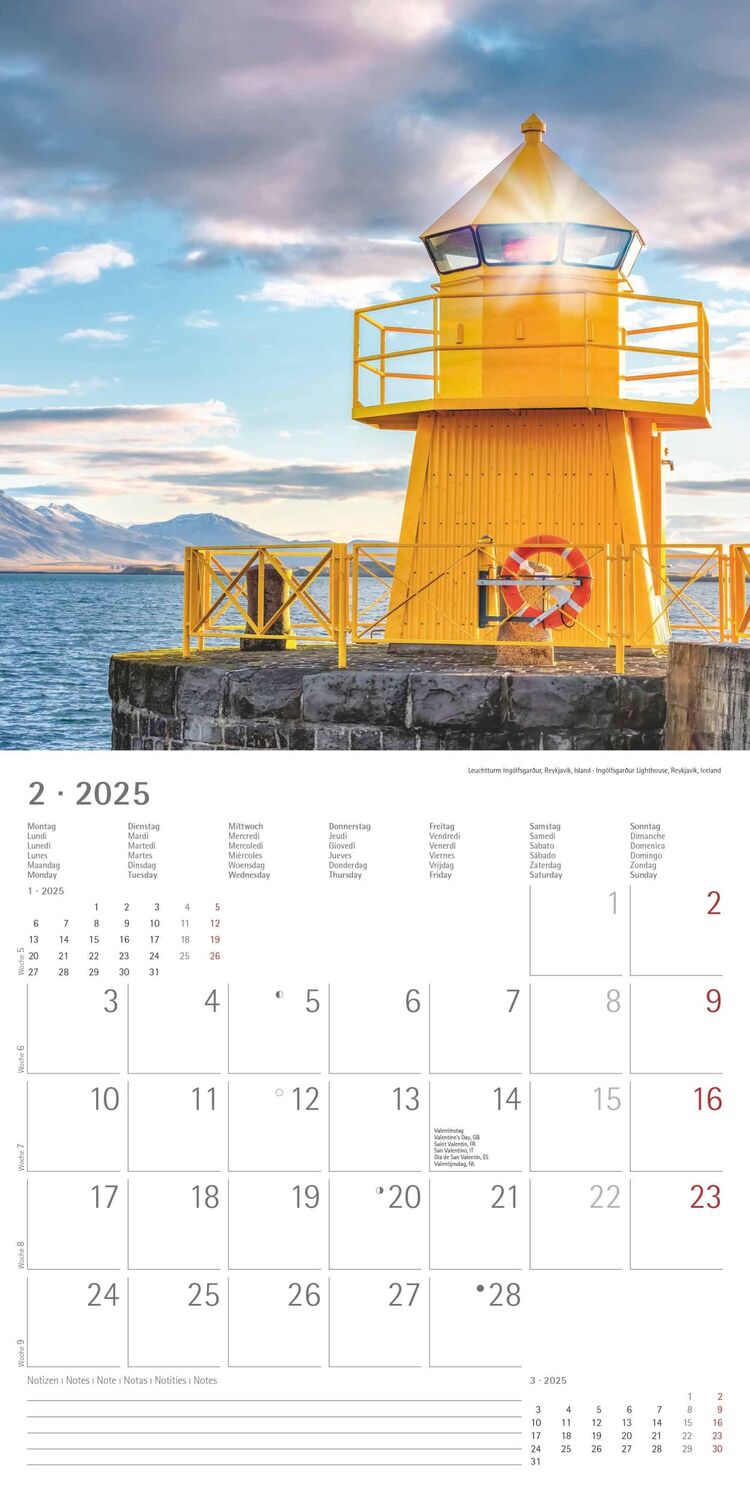 Bild: 4251732343071 | Leuchttürme 2025 - Broschürenkalender 30x30 cm (30x60 geöffnet) -...