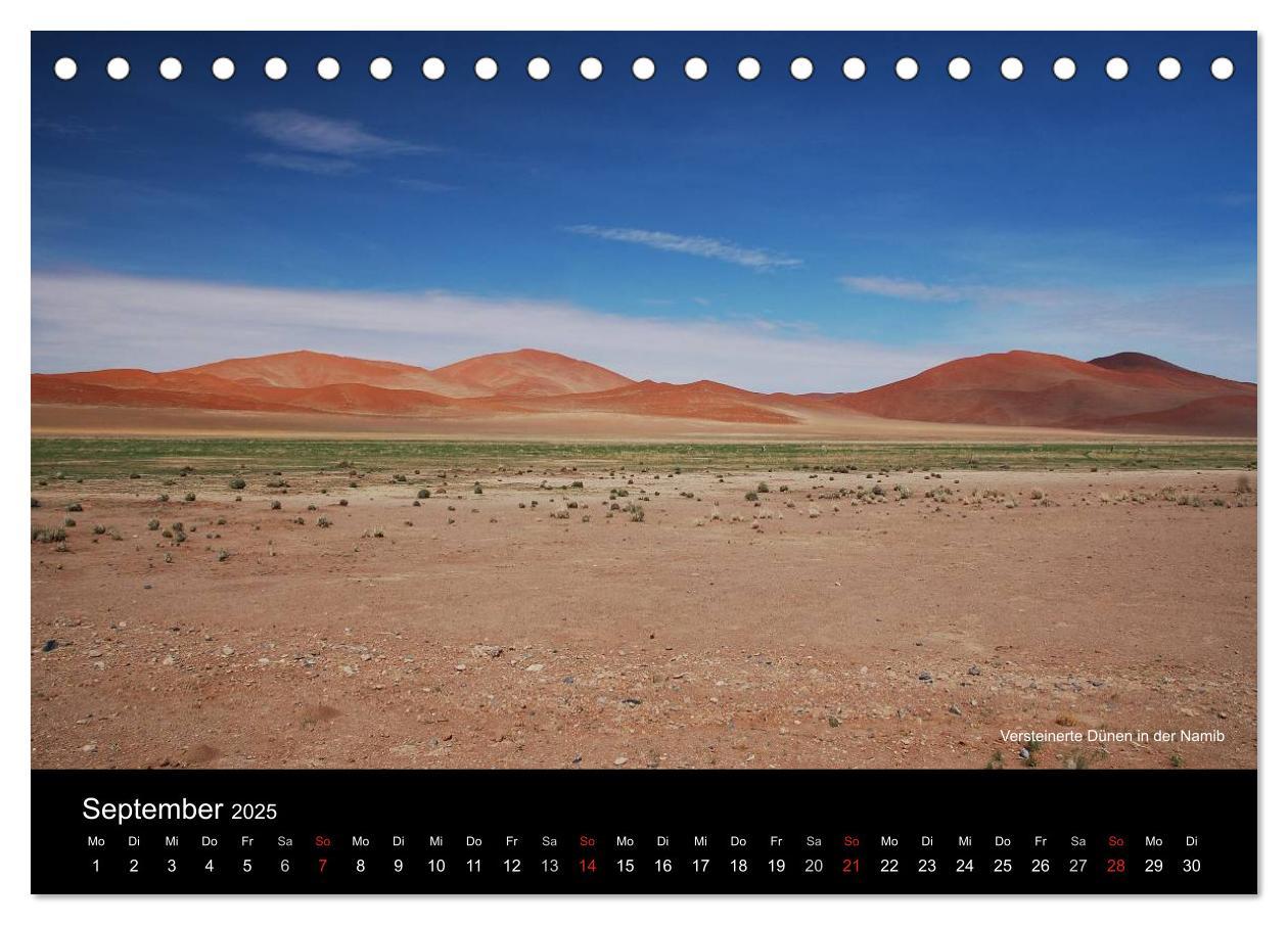 Bild: 9783435786336 | Namibia (Tischkalender 2025 DIN A5 quer), CALVENDO Monatskalender