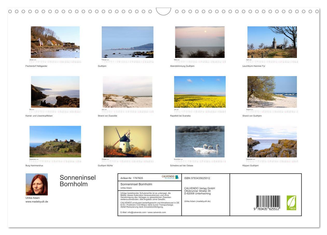 Bild: 9783435625512 | Sonneninsel Bornholm (Wandkalender 2025 DIN A3 quer), CALVENDO...