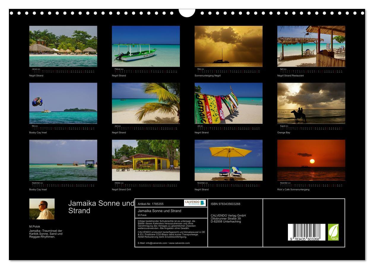 Bild: 9783435603268 | Jamaika Sonne und Strand (Wandkalender 2025 DIN A3 quer), CALVENDO...