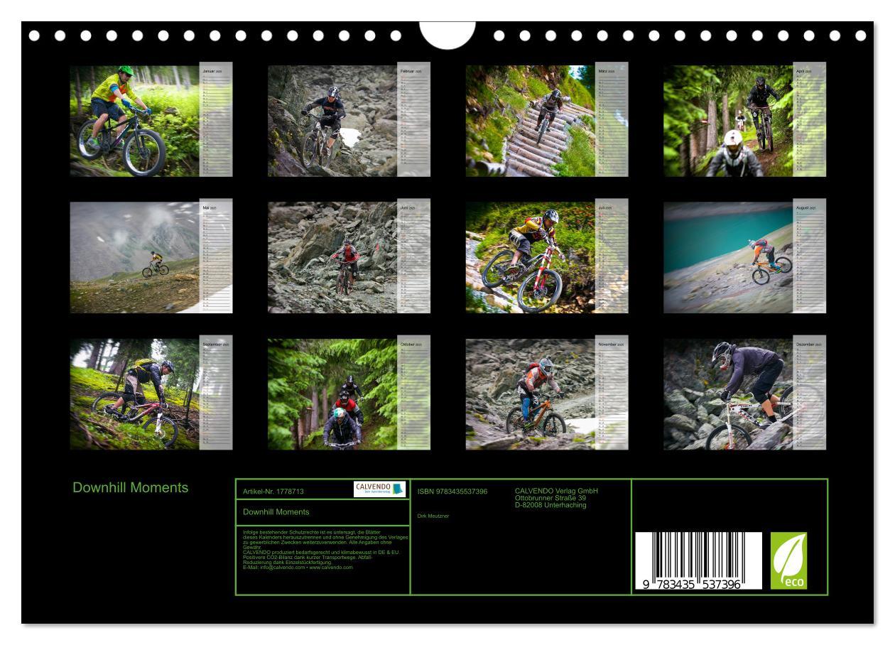 Bild: 9783435537396 | Downhill Moments (Wandkalender 2025 DIN A4 quer), CALVENDO...