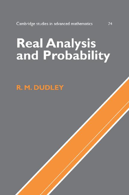 Cover: 9780521809726 | Real Analysis and Probability | R. M. Dudley (u. a.) | Buch | Englisch