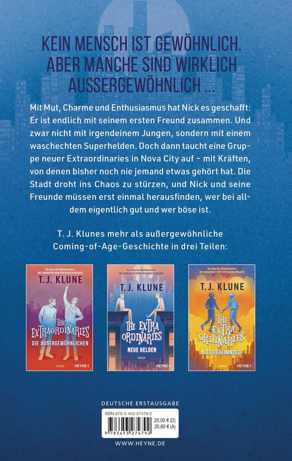 Bild: 9783453274792 | The Extraordinaries - Neue Helden | T. J. Klune | Buch | 512 S. | 2024