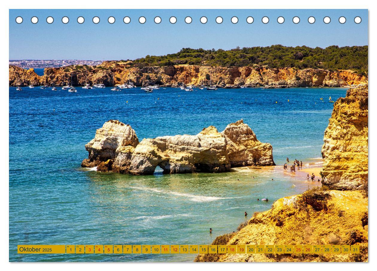 Bild: 9783383868931 | Algarve pur (Tischkalender 2025 DIN A5 quer), CALVENDO Monatskalender