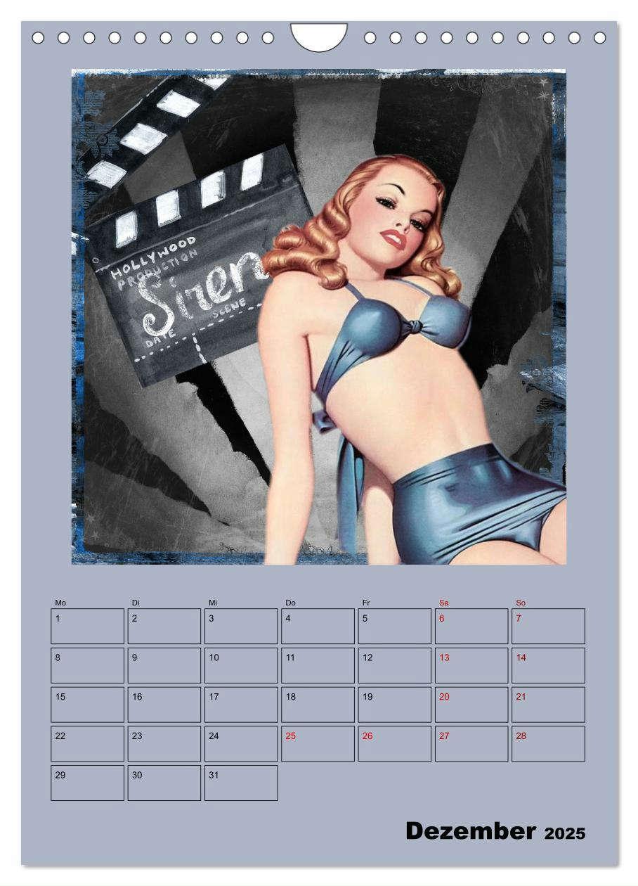 Bild: 9783435910236 | Retro Kult Pin-up-Girls (Wandkalender 2025 DIN A4 hoch), CALVENDO...