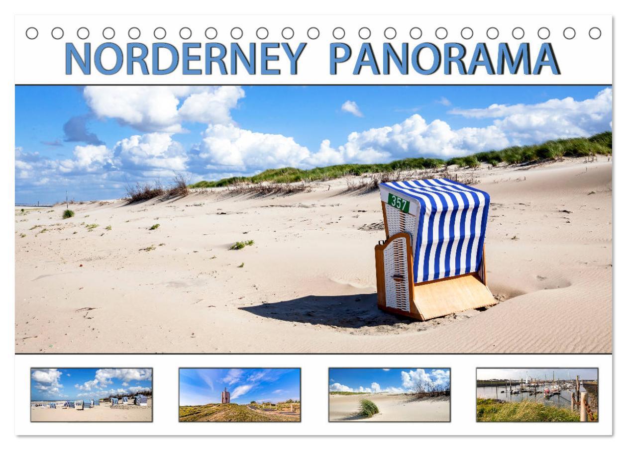 Cover: 9783435246656 | NORDERNEY PANORAMA (Tischkalender 2025 DIN A5 quer), CALVENDO...