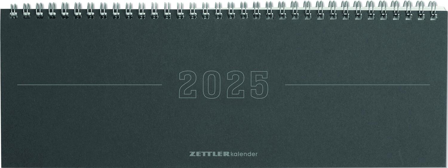 Cover: 4006928025961 | Tisch-Querkalender Papyrus Grau 2025 - Büro-Planer 29,7x10,5 cm -...