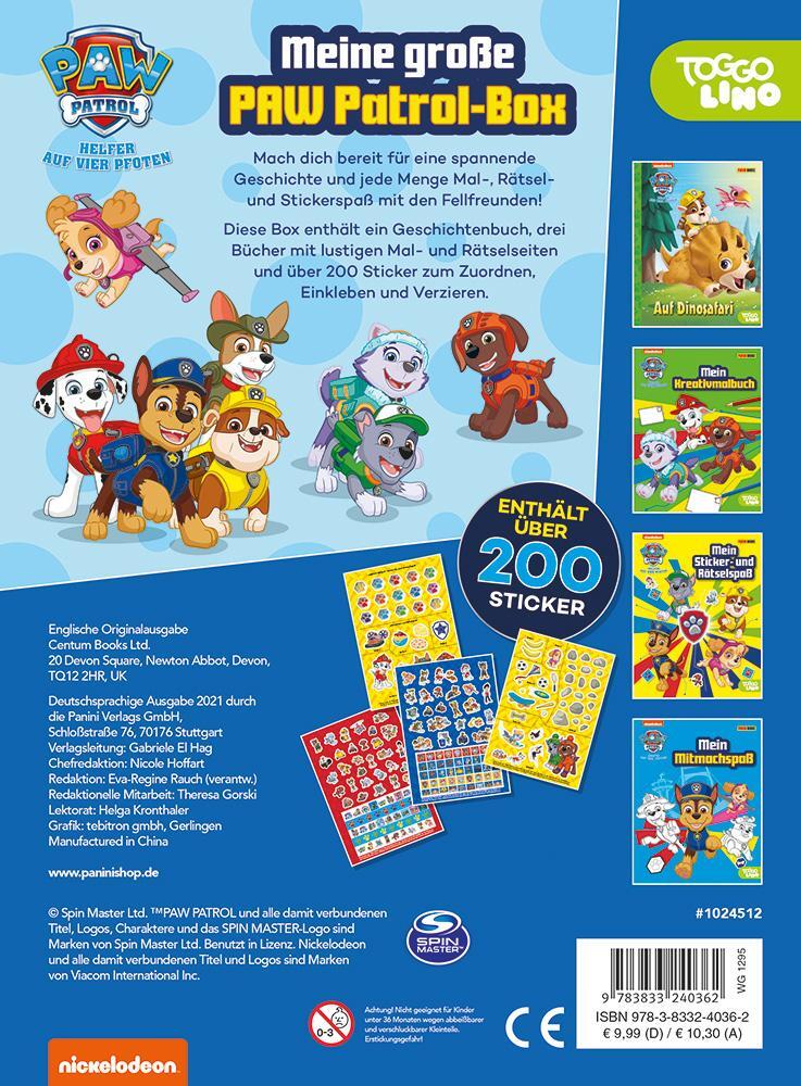 Rückseite: 9783833240362 | PAW Patrol: Mal- und Rätselspaß mit der PAW Patrol | Panini | Buch