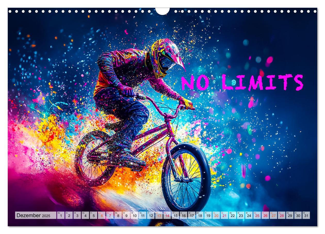 Bild: 9783457184851 | BMX - Coole Slogans (Wandkalender 2025 DIN A3 quer), CALVENDO...