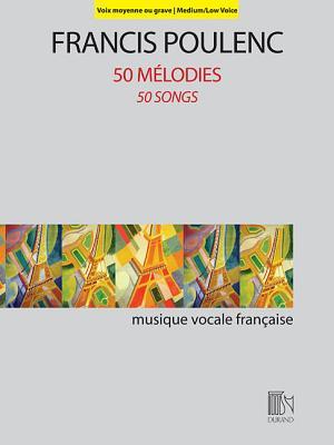 Cover: 9781540000750 | 50 Melodies (50 Songs) | For Medium/Low Voice and Piano | Poulenc