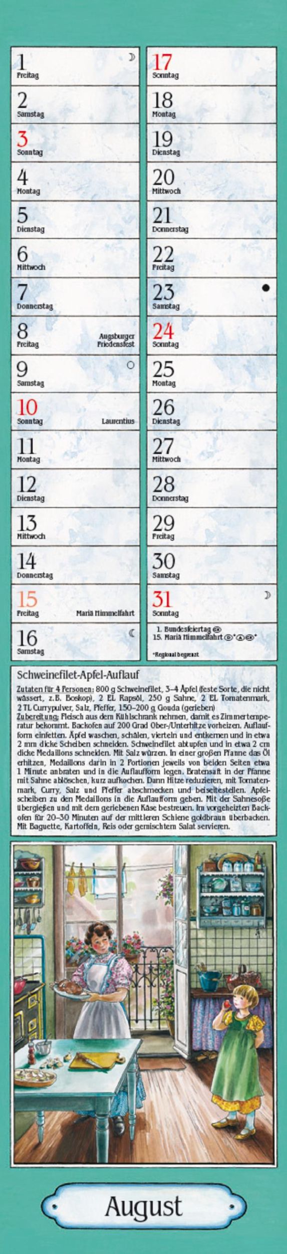 Bild: 9783731879503 | Aus Großmutters Küche Langplaner 2025 | Verlag Korsch | Kalender