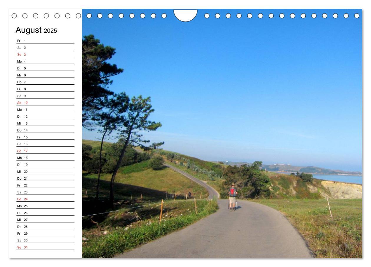 Bild: 9783435520961 | Camino del norte - Küstenweg (Wandkalender 2025 DIN A4 quer),...