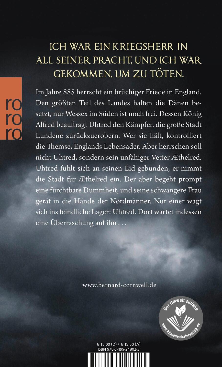 Rückseite: 9783499248023 | Schwertgesang. Uhtred 04 | Bernard Cornwell | Taschenbuch | 480 S.