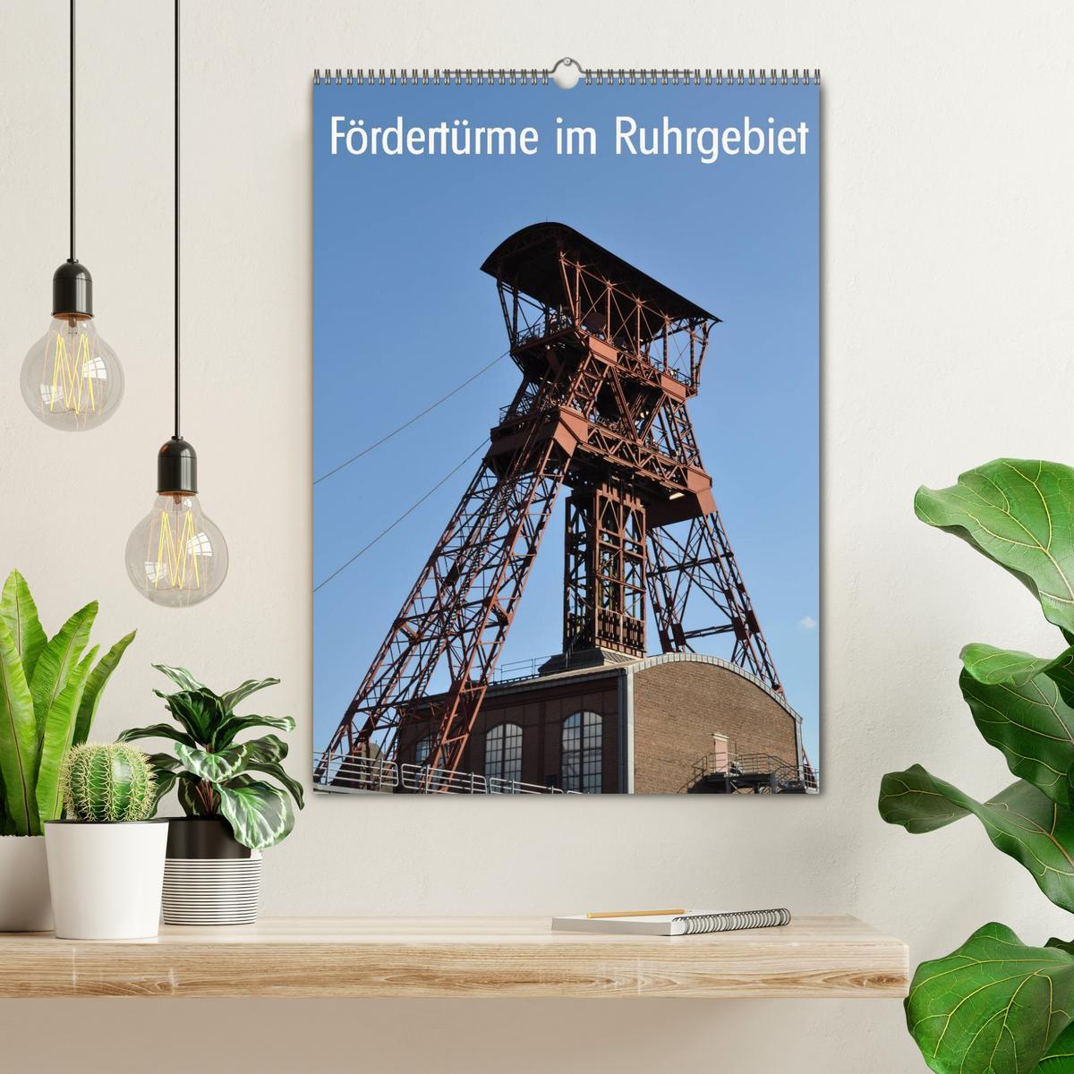 Bild: 9783457027295 | Fördertürme im Ruhrgebiet (Wandkalender 2025 DIN A2 hoch), CALVENDO...