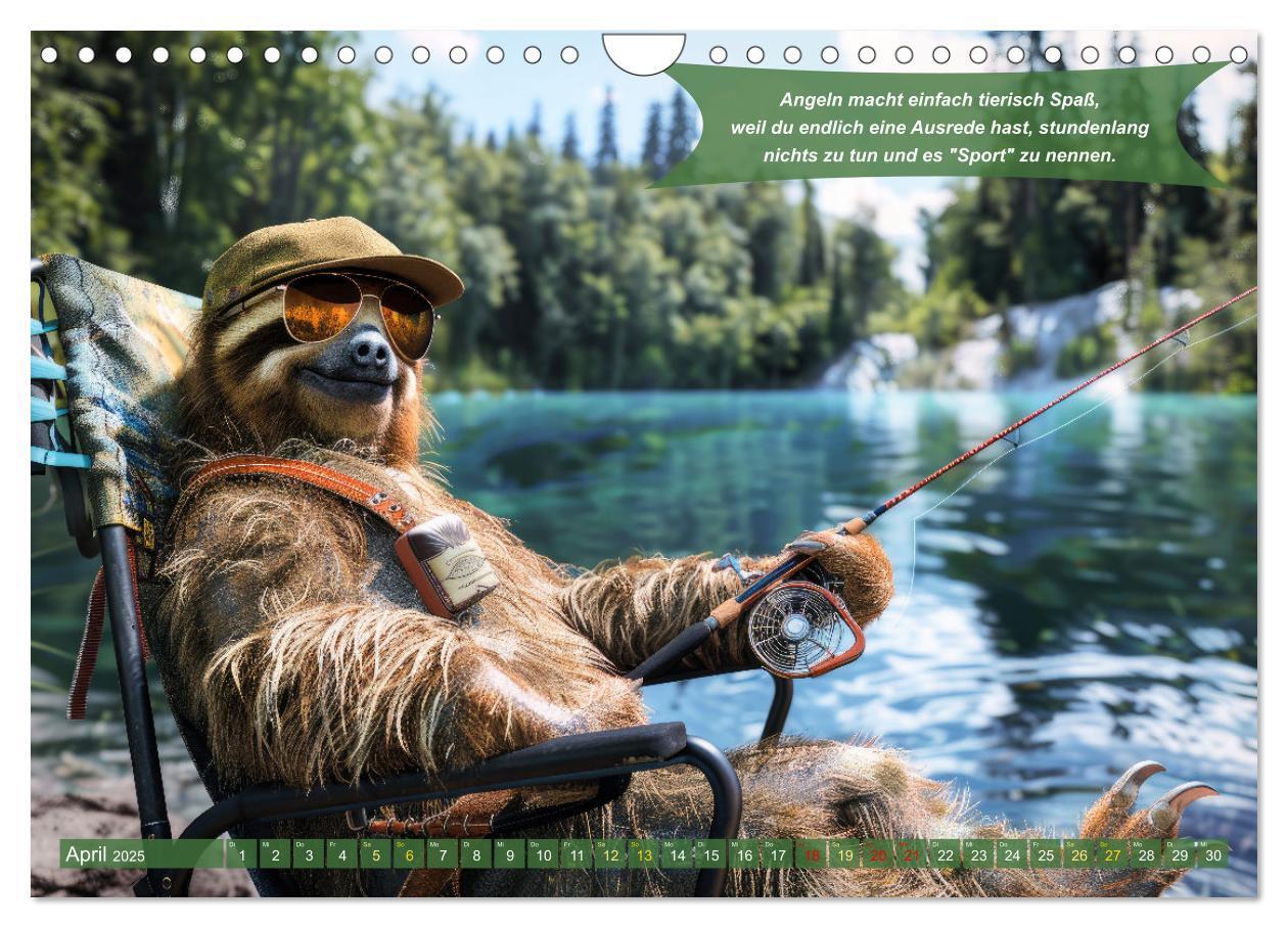 Bild: 9783457174913 | Der tierisch lustige Angler-Kalender (Wandkalender 2025 DIN A4...